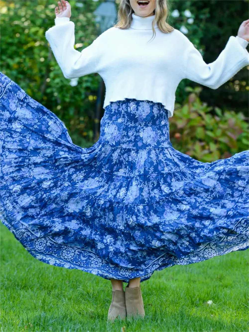 SundanceMaxi Skirt Enlish blue