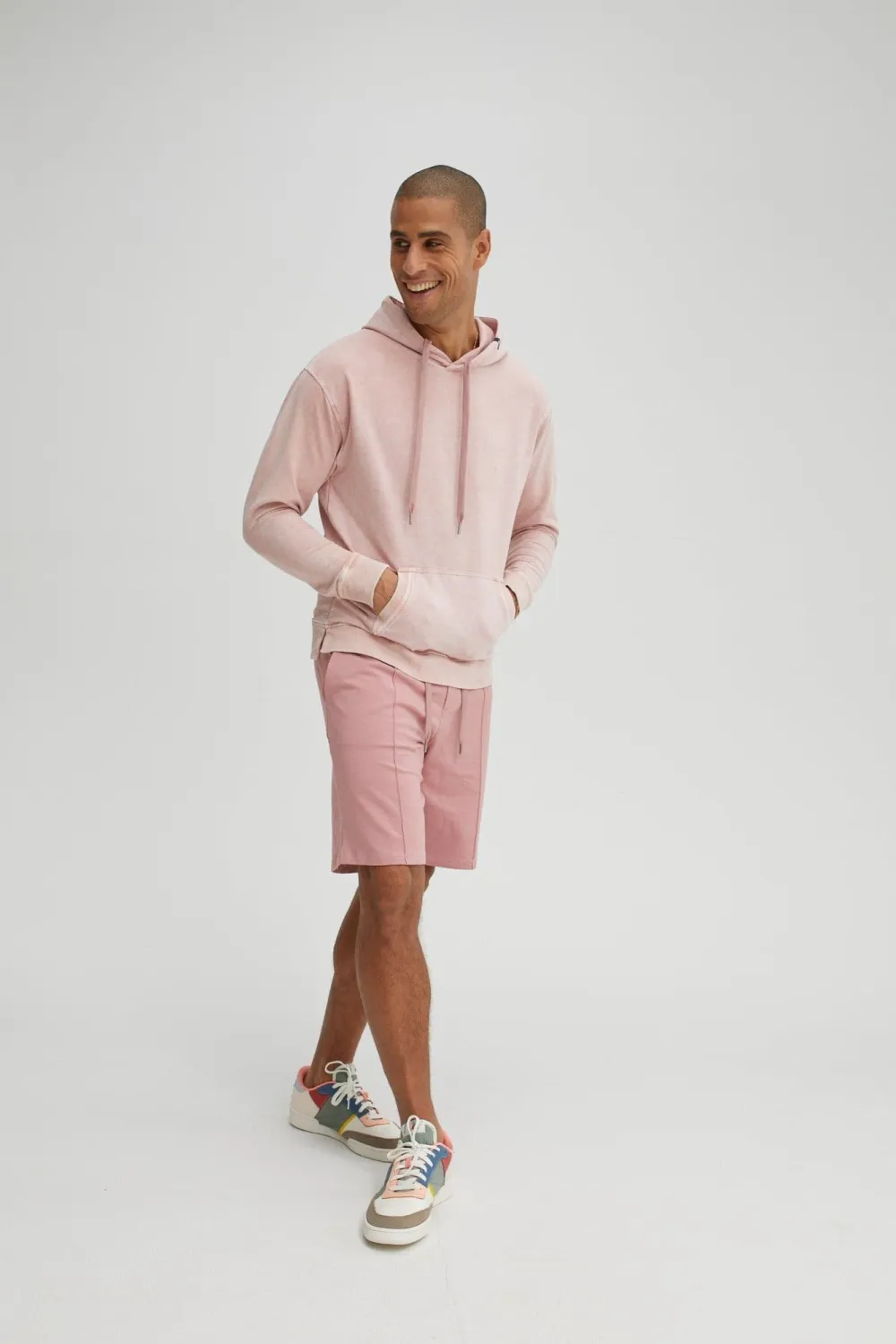 Dusty Rose Fleece Hoodie