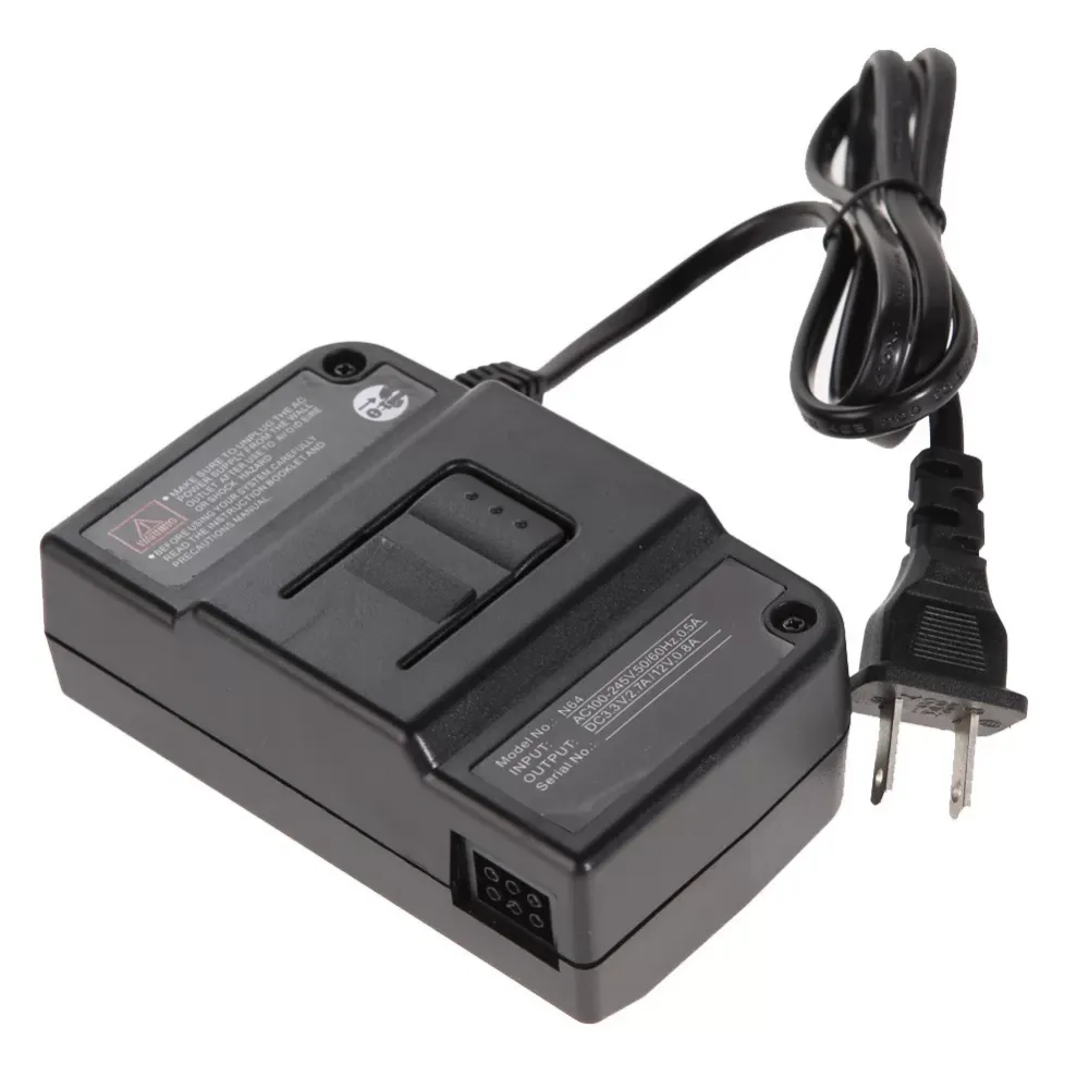 High Quality 100-245V US Plug Replacement Wall Power Supply AC Adapter Charger for Nitendo 64 N64