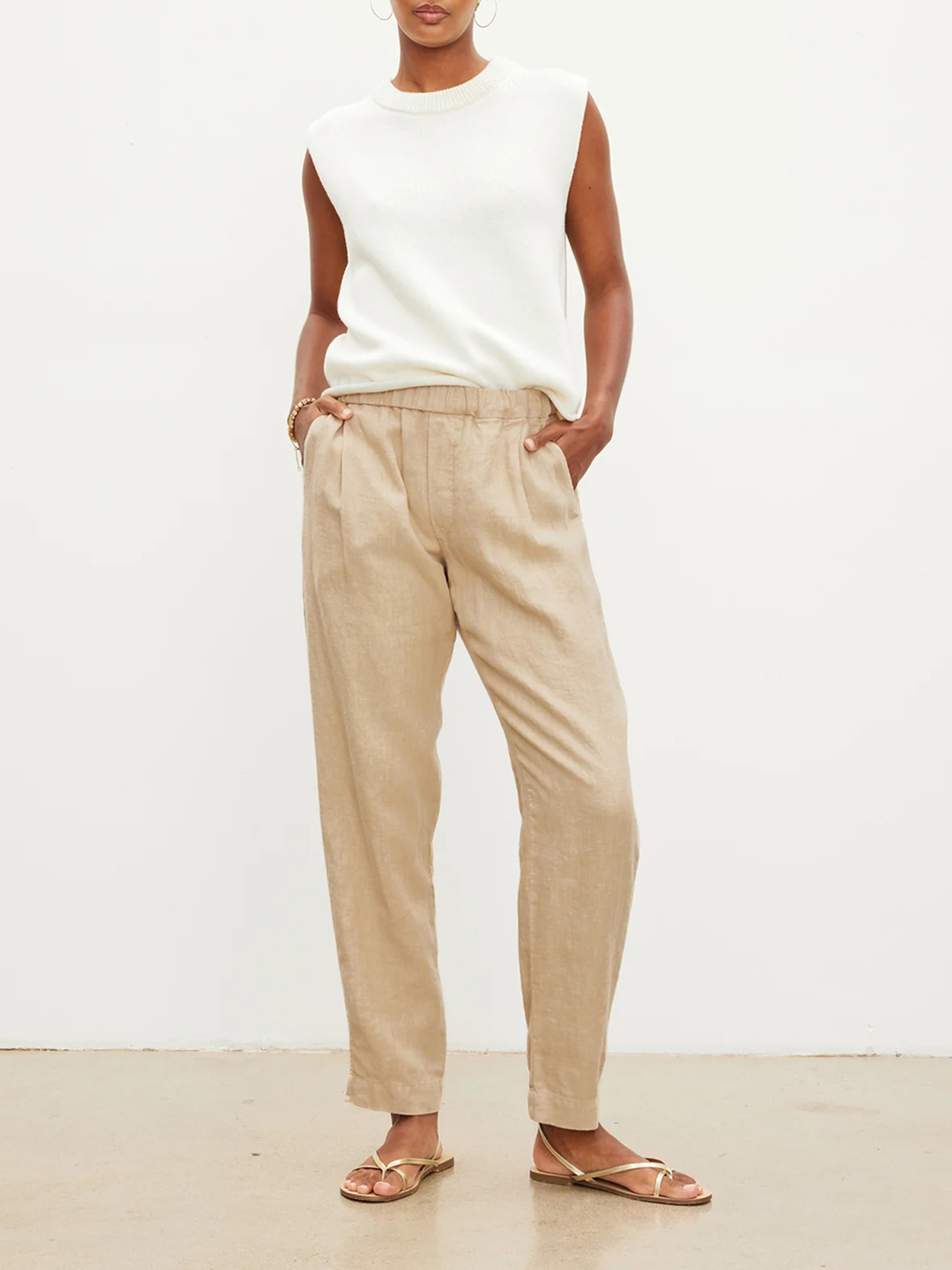 Jessie Heavy Linen Pant