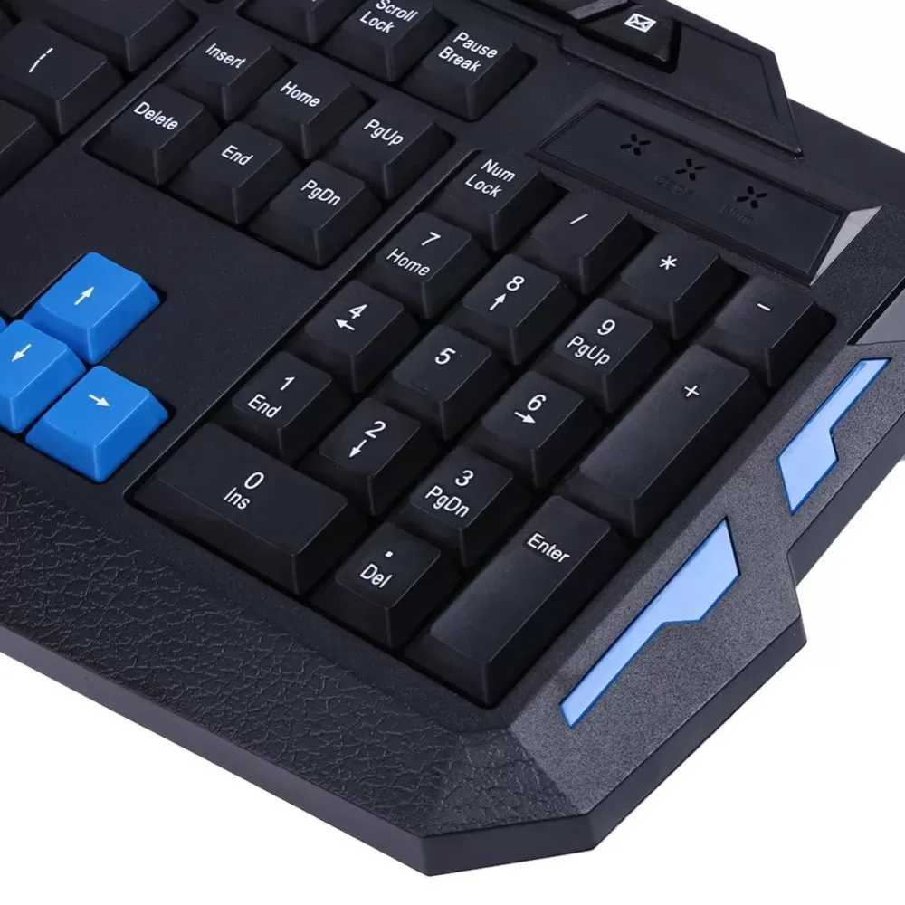 Ergonomic wireless game keyboard and mouse suit, waterproof and antiskid 104 keys, for laptop and desktop computers