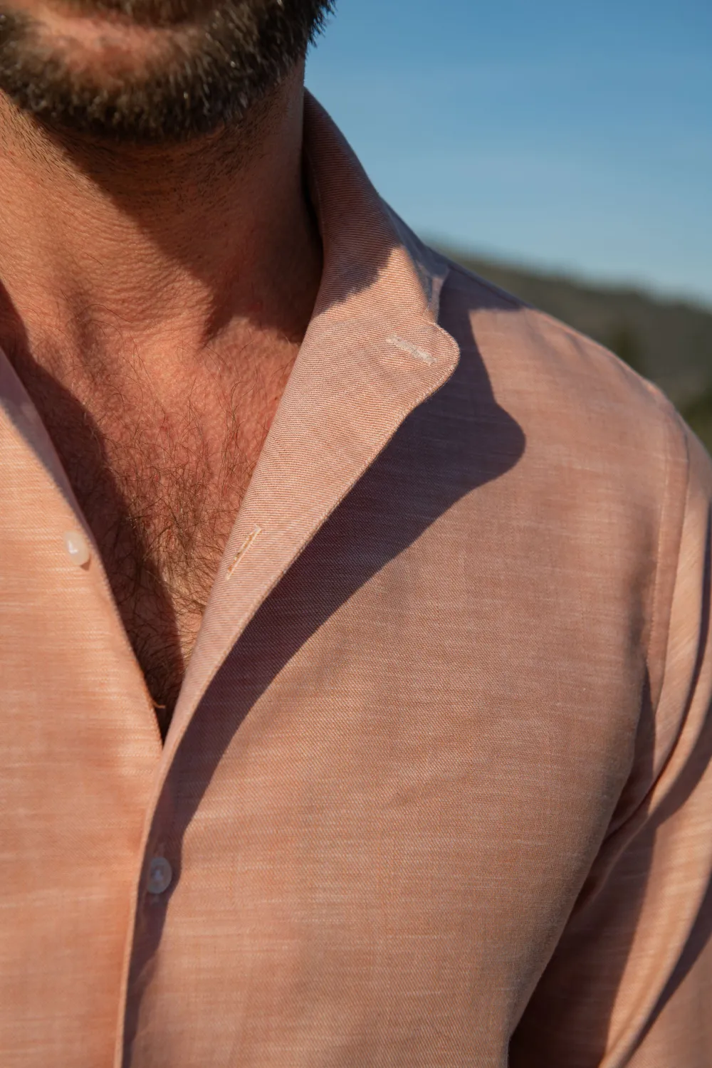 Rusty Chambray Cotton Shirt