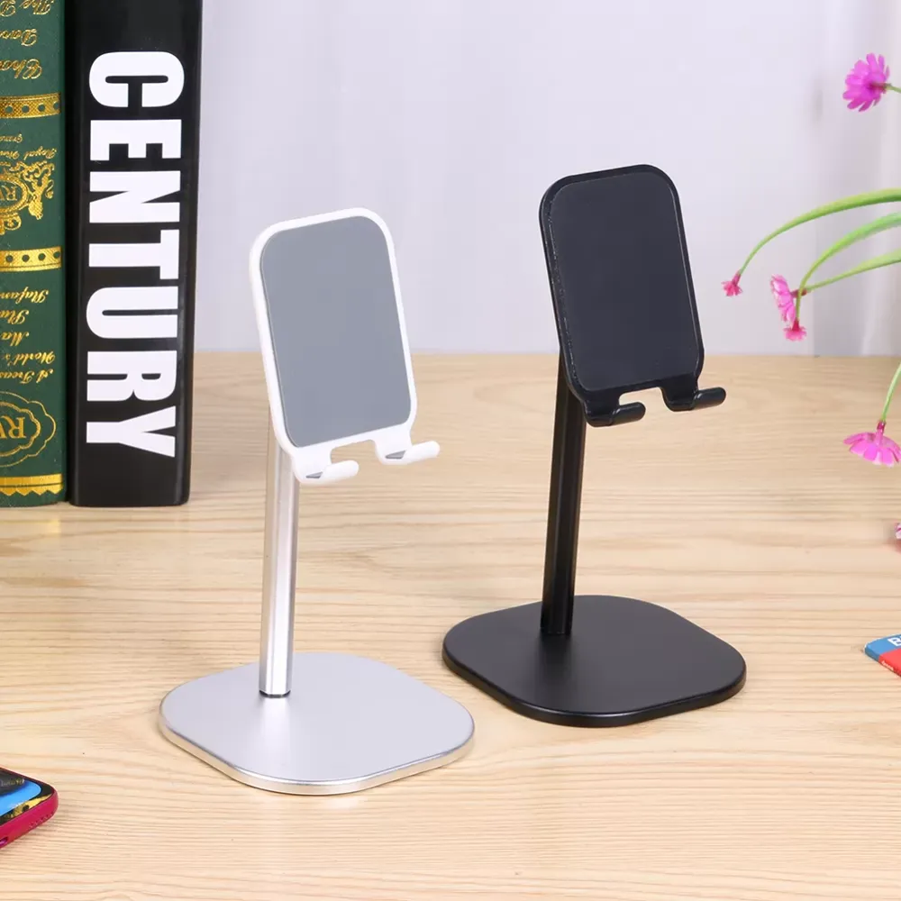 Aluminium Alloy Mobile Phone Desktop Stand Holder Desk Table Mount Bracket Tablet Stand IPad Stand Folding Angle Adjustable