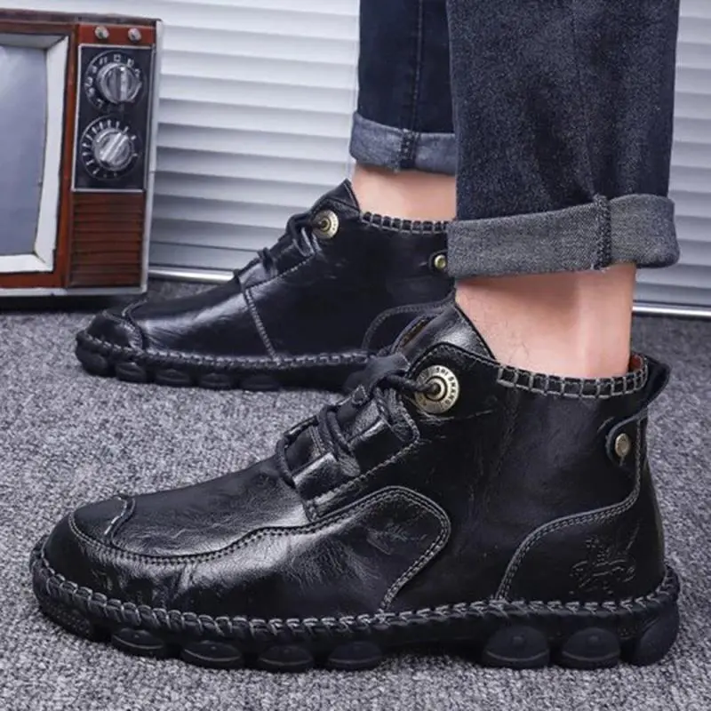 Men's Hand Stitching Casual Large Size Boots