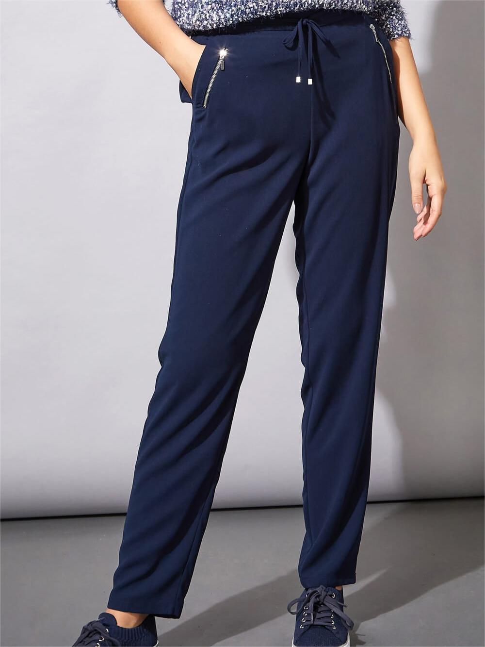 Dark blue comfortable track pants