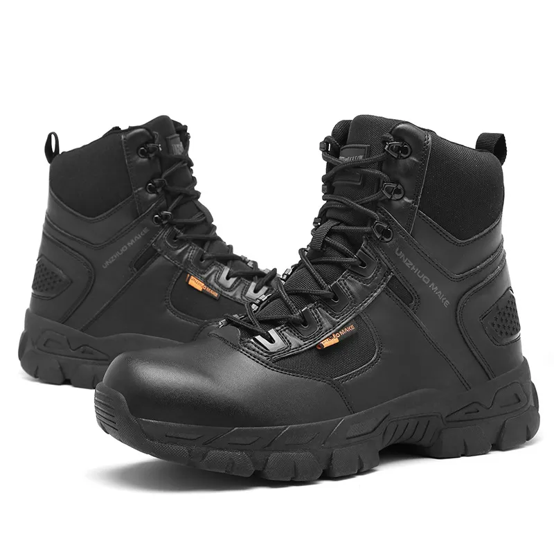 Men's Comfortable Waterproof  Arch Support  Genuine Leather Orthopedic  Hiking Combat Boot