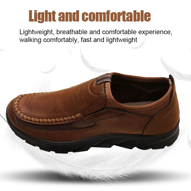 Men's Casual Breathable Leather Loafers