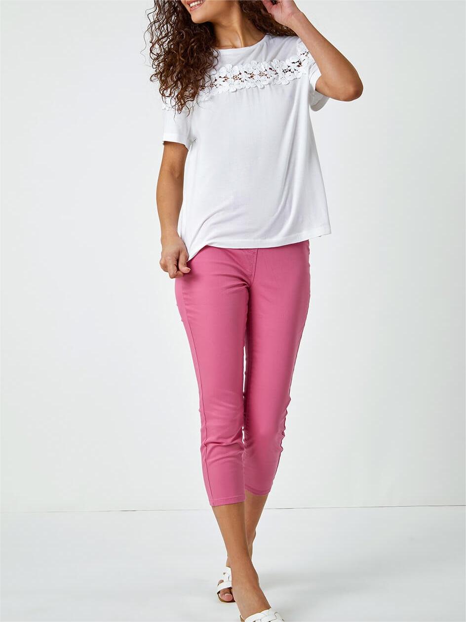 Pink casual leggings