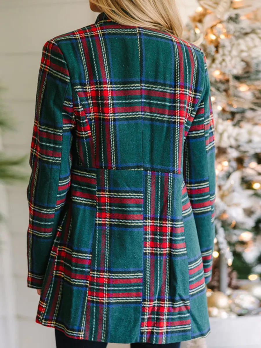 Green Plaid Coat