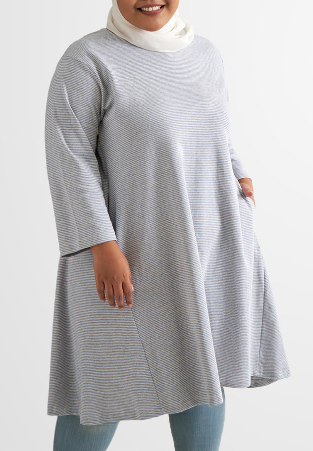 3/4 Sleeves A-Line Pocket Dress