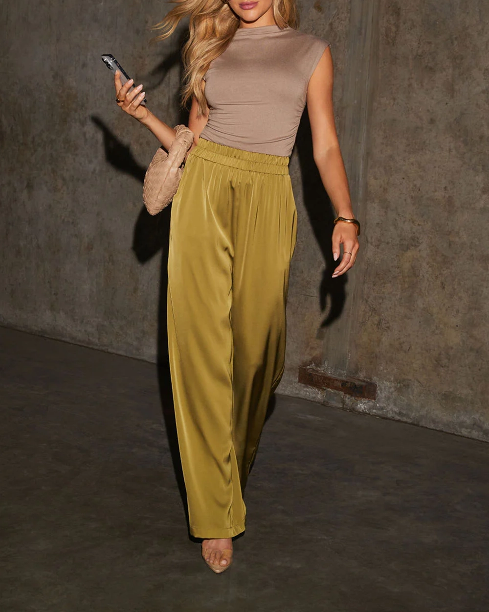 Zola High Waisted Satin Pants