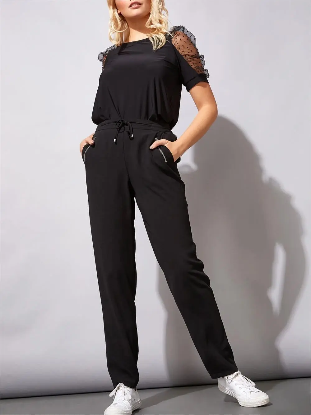 Black sports trousers