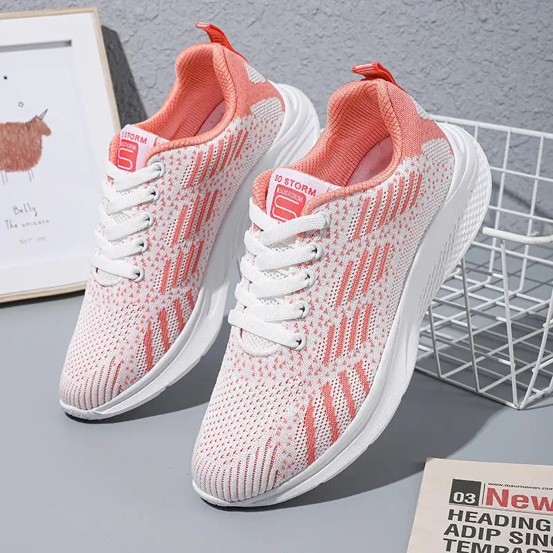 Cilool Platform Air Mesh Casual Sports Sneakers