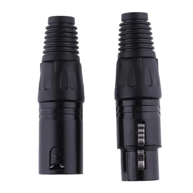 1 Pair XLR 3 Pin Female Jack/Male Plug Speaker Terminal Audio Microphone Audio Connector High Quality for Speaker DVD