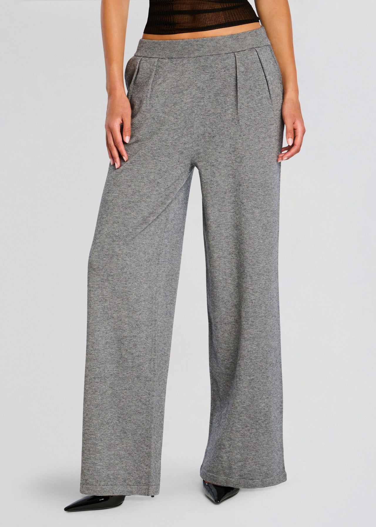 Alya Knit Pleated Trousers