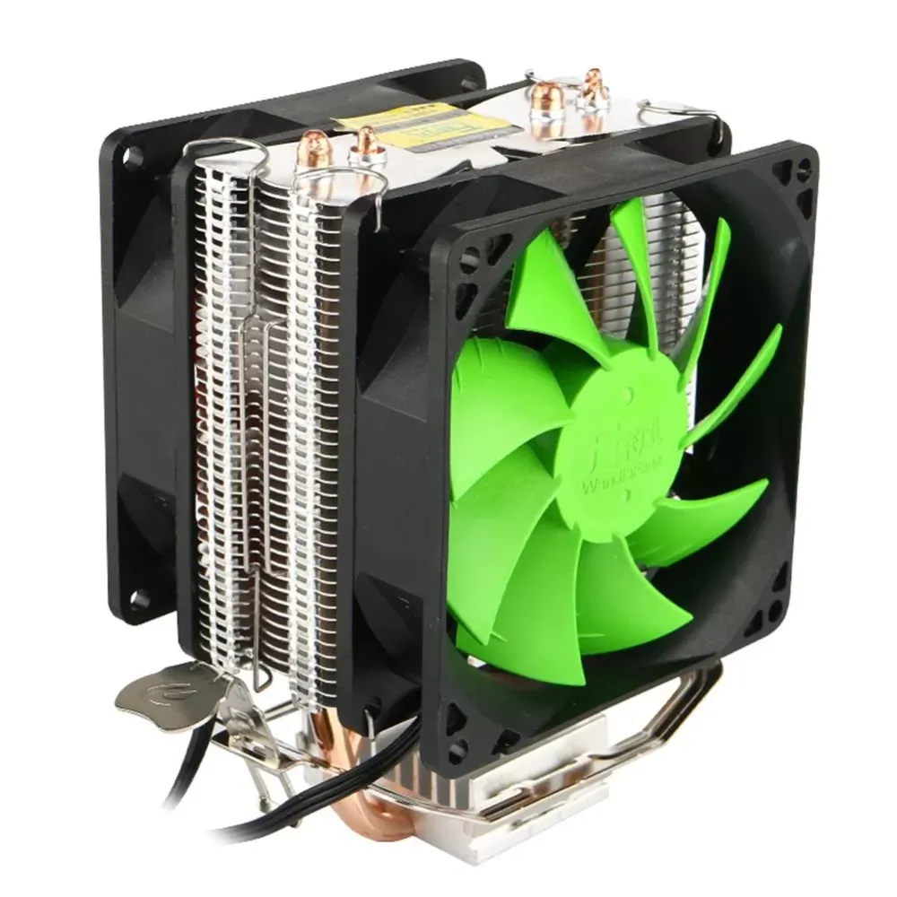 Dual Copper Pipes Dual Fans Hydraulic CPU Cooler Heatpipe Fans Heatsink for For intel Socket LGA2011 LGA1366 AMD AM3+