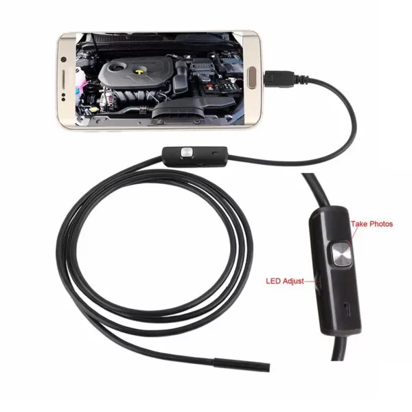 10m130 Million 7mm Android Mobile Phone Endoscope Android Mobile Phone Endo Waterproof Micro Camera Vehicle Detector