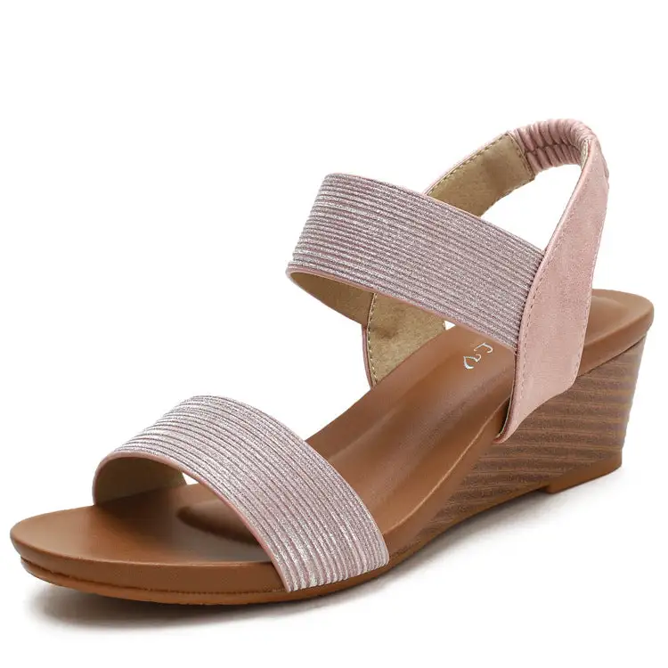 Cilool Summer Bohemia Wedge Heels Sandals