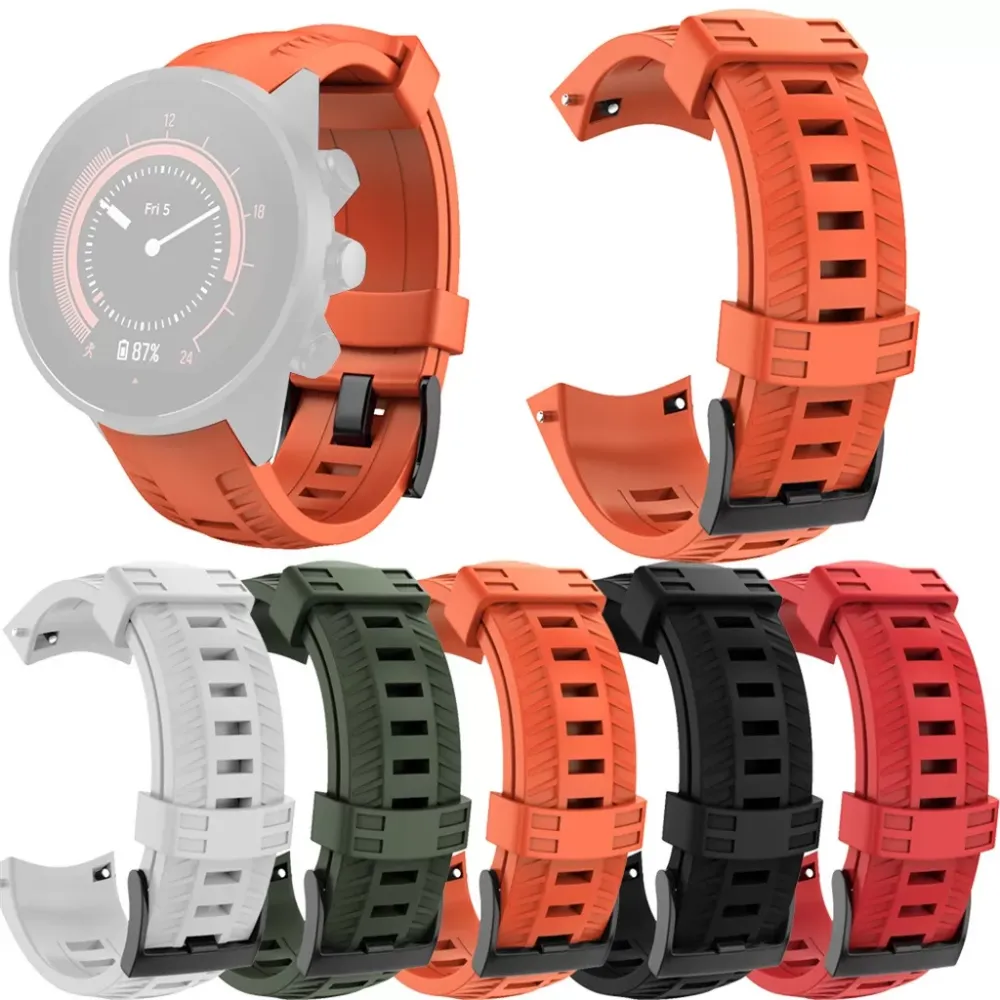 Replacement Sports Silicone Replacement Wristband Band Strap for SUNTO 9/ Baro Smart Watch Fashion Watch Colorful Bracelet