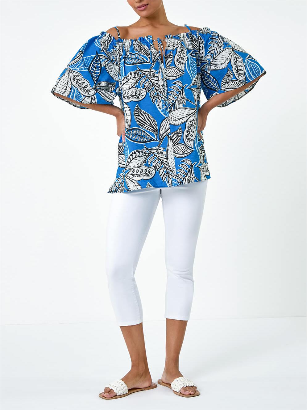 Ivory Cut Out Detail Stretch Top