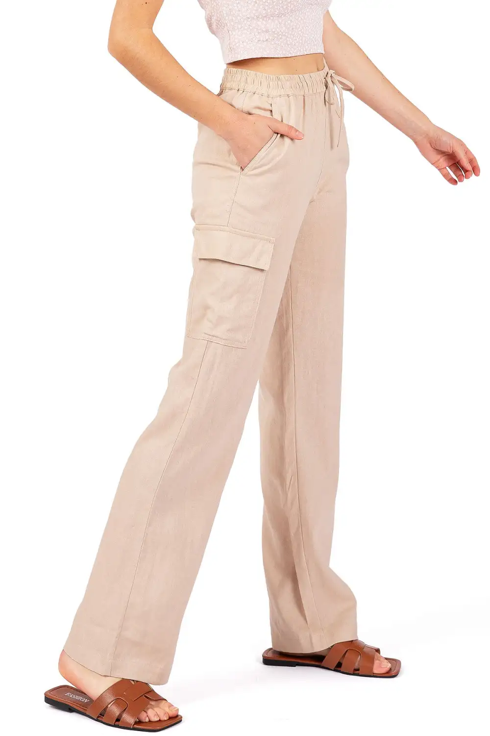 Cargo Linen Pants