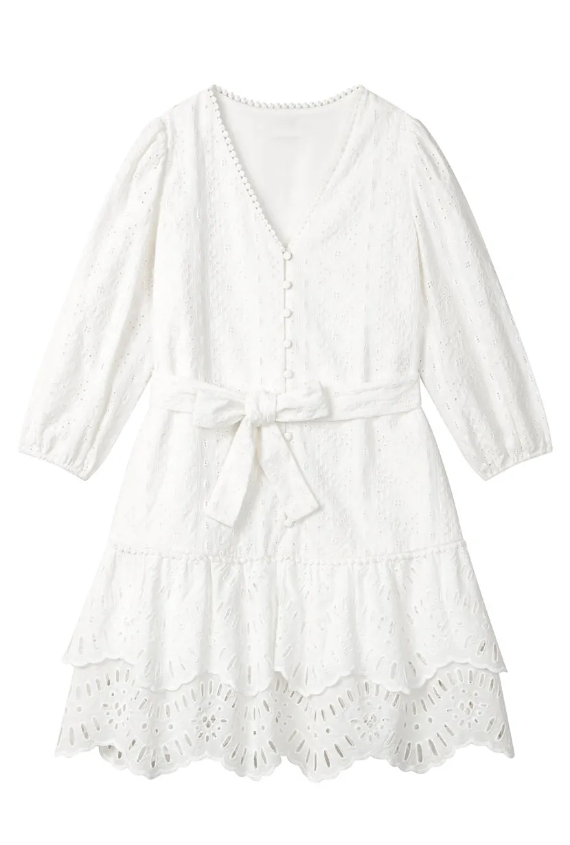 Sylvie Dress - Ivory Eyelet