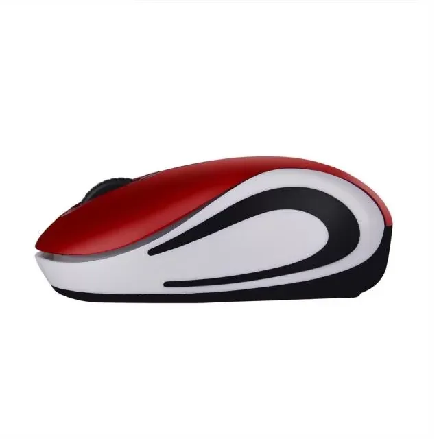 Cute Mini 2.4 GHz Wireless Optical Mouse Mice Computer Table Ergonomic Silent For PC Laptop Accessories Notebook Red