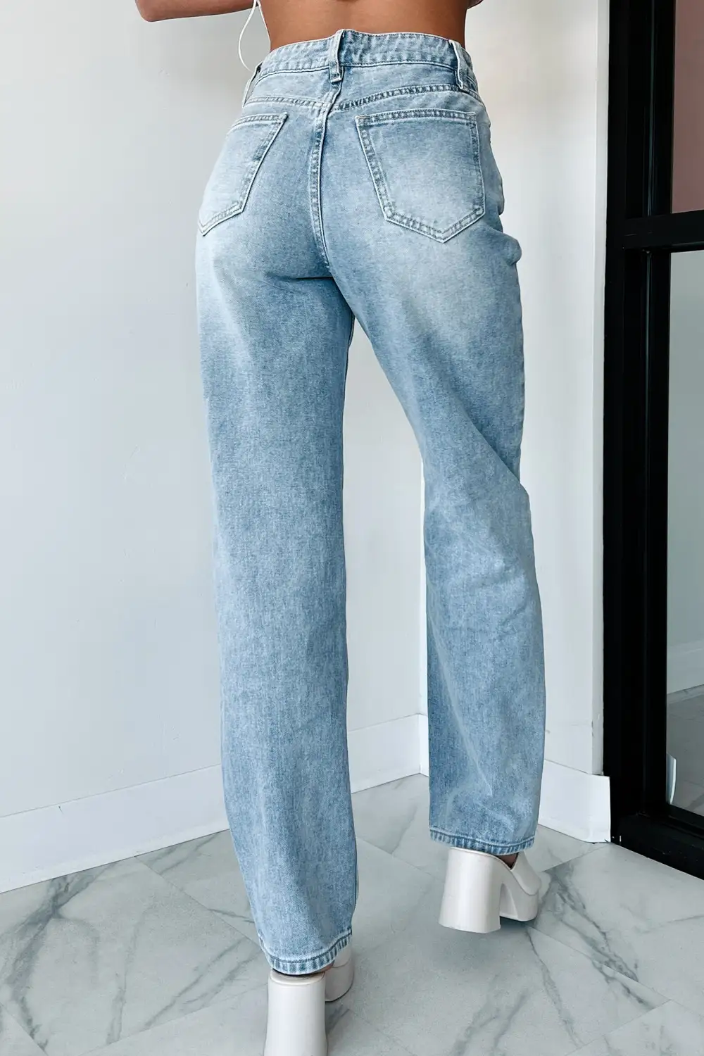 Sebastian High Rise Dogma Straight Leg Jeans