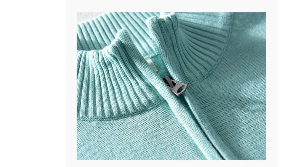 REFINEDELEGANCE HALF-ZIP PRECISION SWEATER FOR MEN