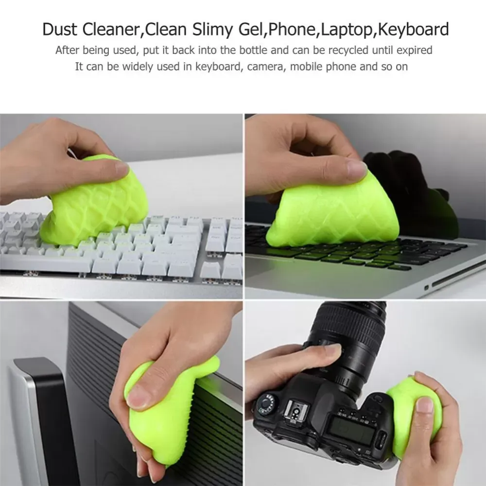 Dust Cleaner Compound Super Clean Slimy Gel Wiper for Phone Laptop Keyboard,Soft adhesive material is easy to store