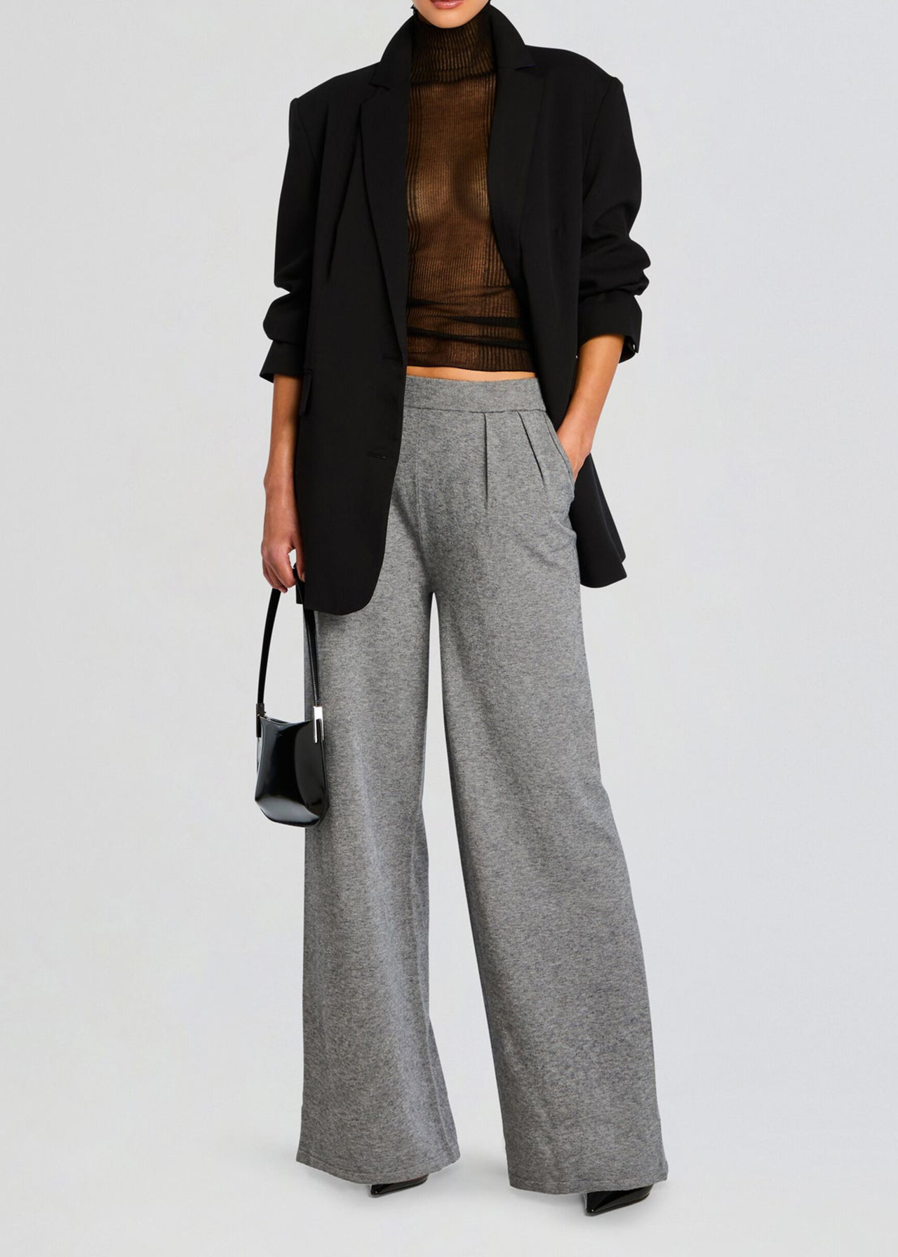 Alya Knit Pleated Trousers