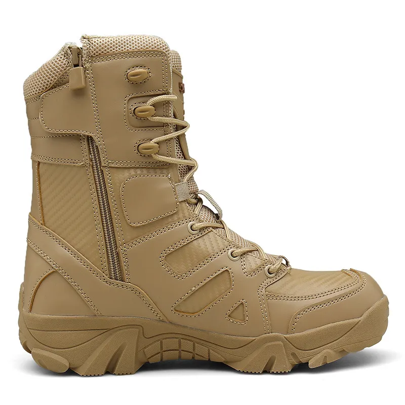 Men's Orthopedic Support Puncture Resistant Tactical Work Boots - For Hikers and Outdoor Enthusiasts