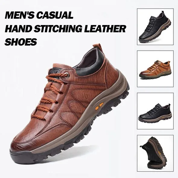 🔥HOT SALE 70% OFF🔥 Men's Casual Hand Stitching Leather Arch Support Shoes（Buy 2 For Free Shipping）