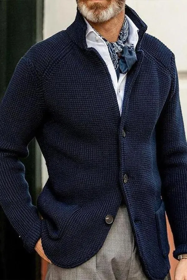 🔥Mid Year Sale 60% OFF🔥 - 2024 New Style Standing Collar Cardigan