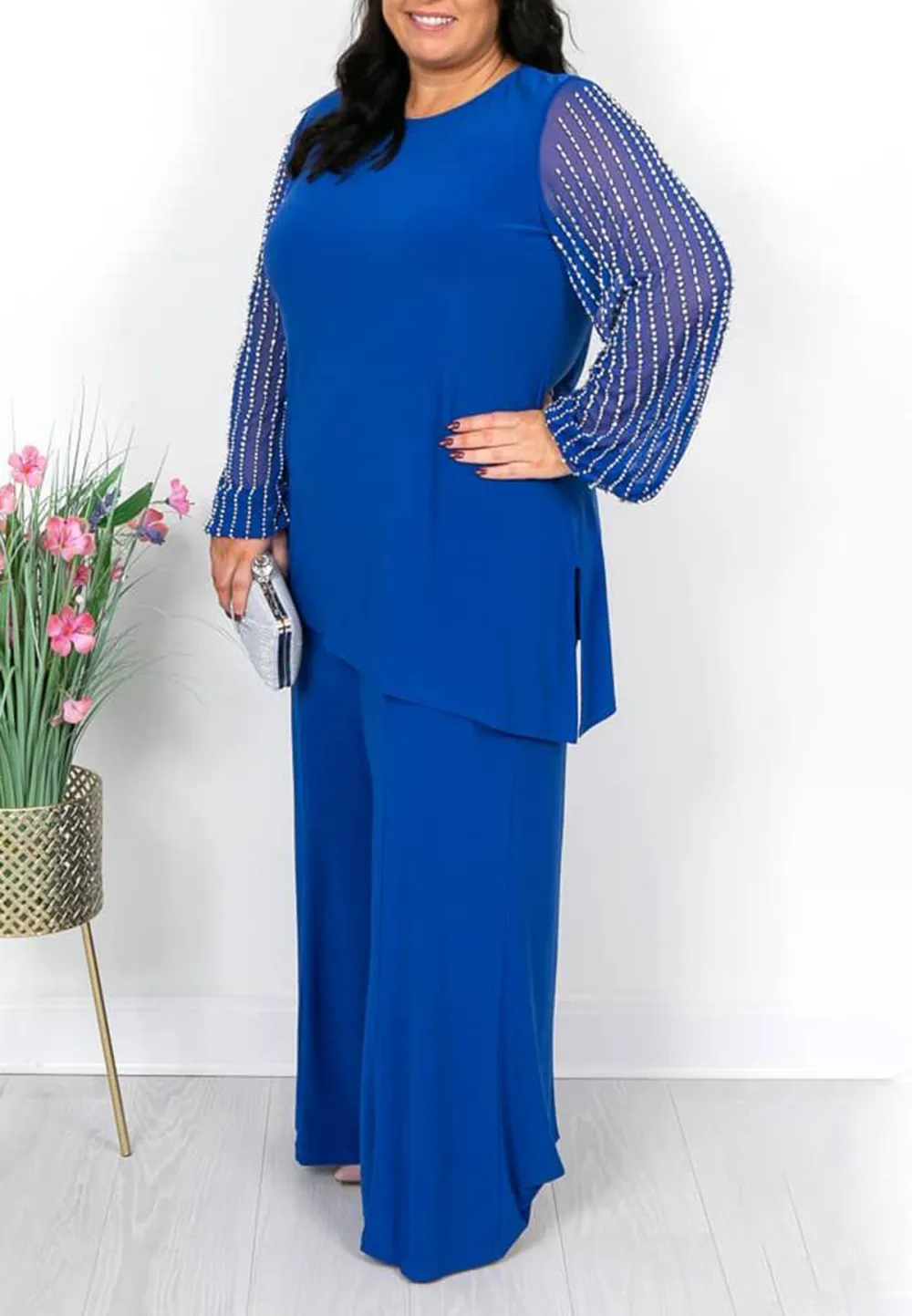 Royal Beaded Top and Trousers