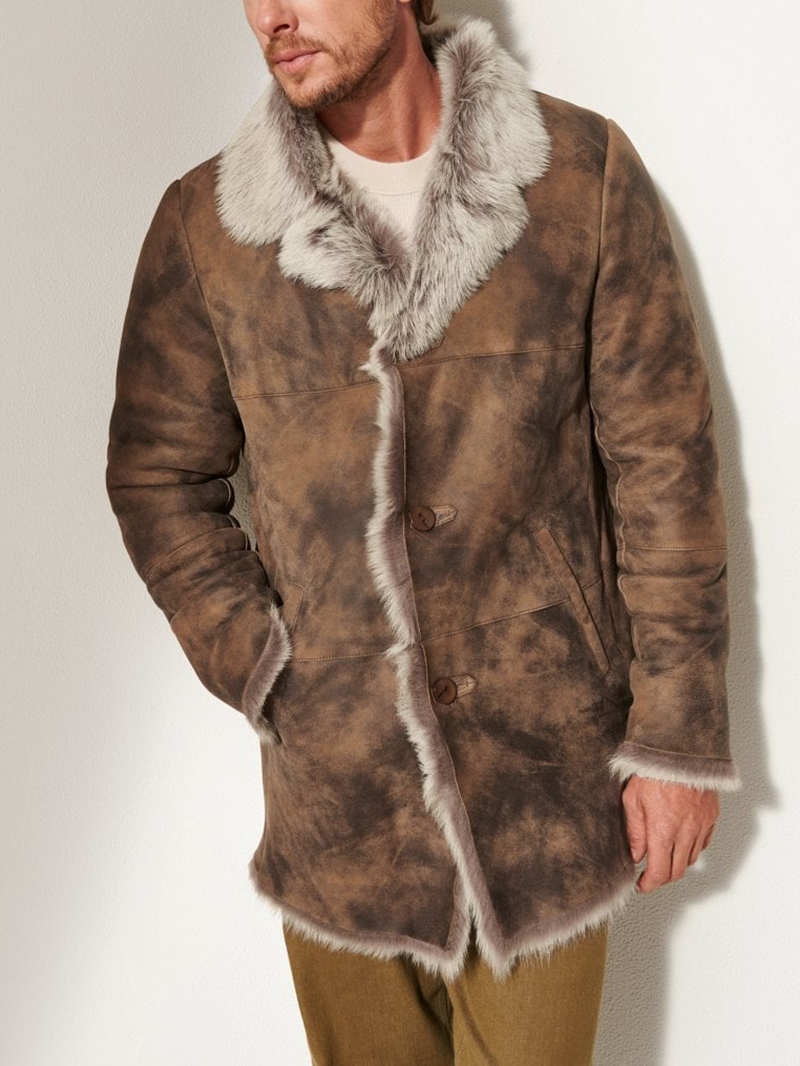 Men's autumn and winter sheepskin coat