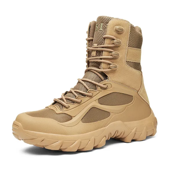 Men's Military Desert Combat Boots Waterproof Non-Slip Hiking Boots Work Boots