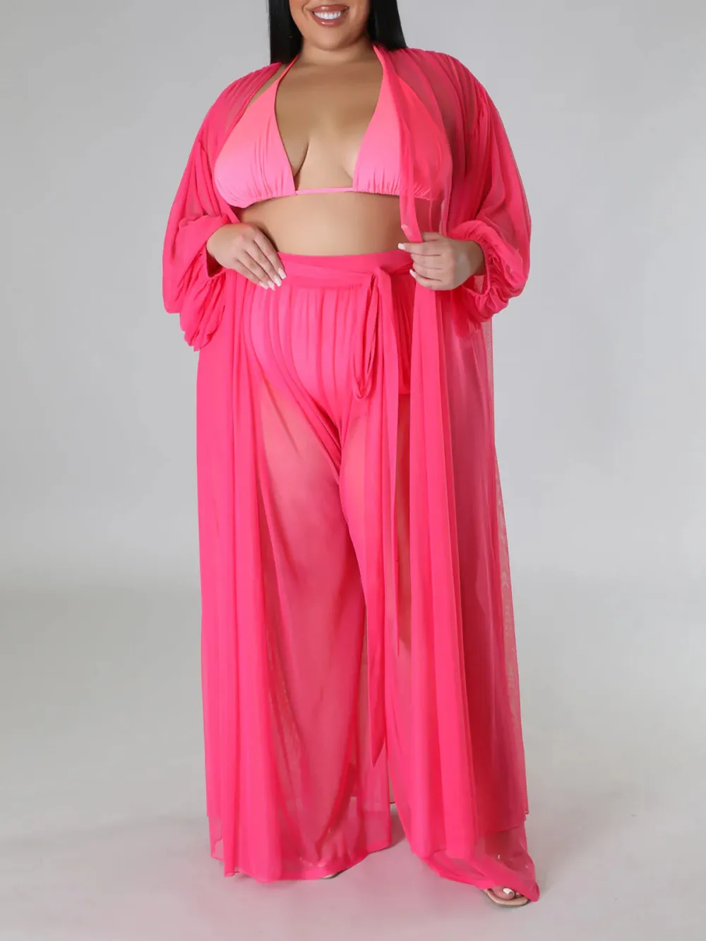 Women'S Fashion Plus-Size Tulle Suit