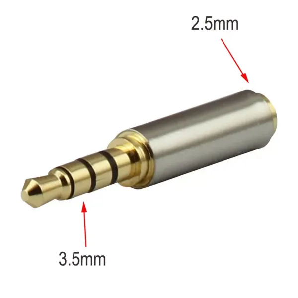 3.5mm Male To 2.5mm Female Stereo Audio Headphone Jack Adapter Converter 3.5 to 2.5