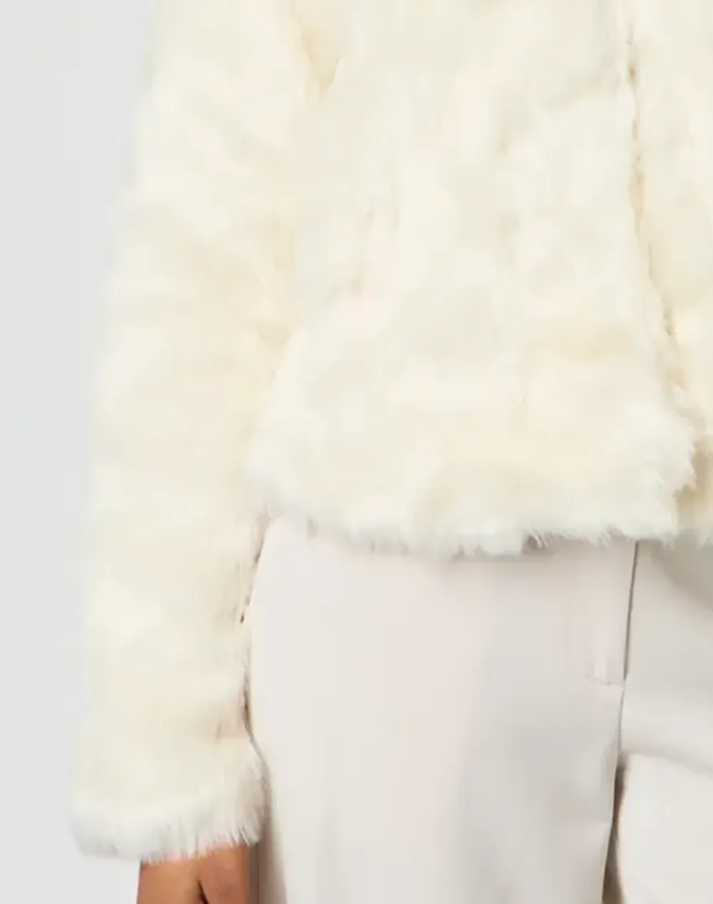 Faux Fur Collared Coat