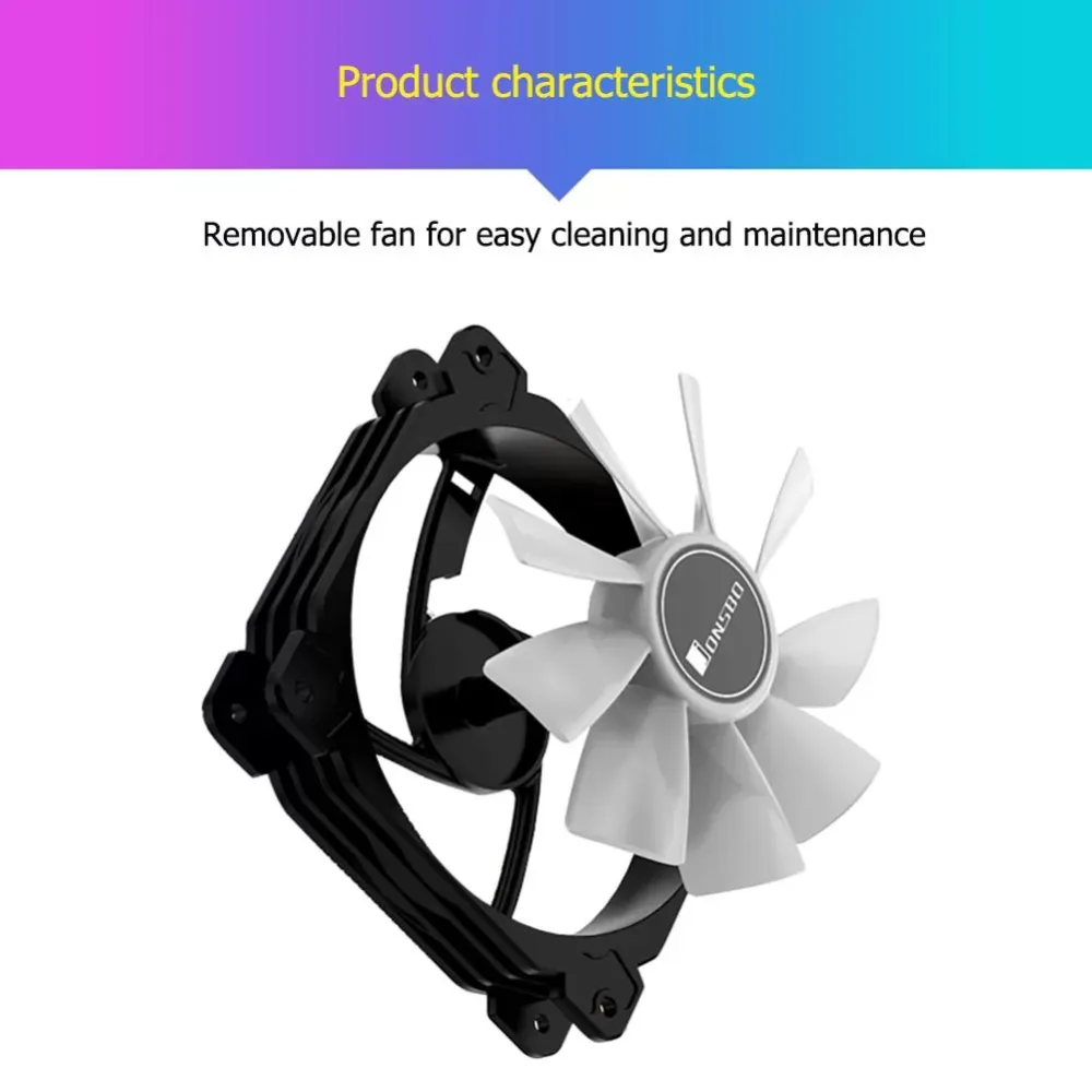 Jonsbo CR1000 Tower LED CPU Colorful Cooler Fan 4 Heatpipes PWM 4Pin Cooling Heat Sink for Intel/AMD Cooling Fan