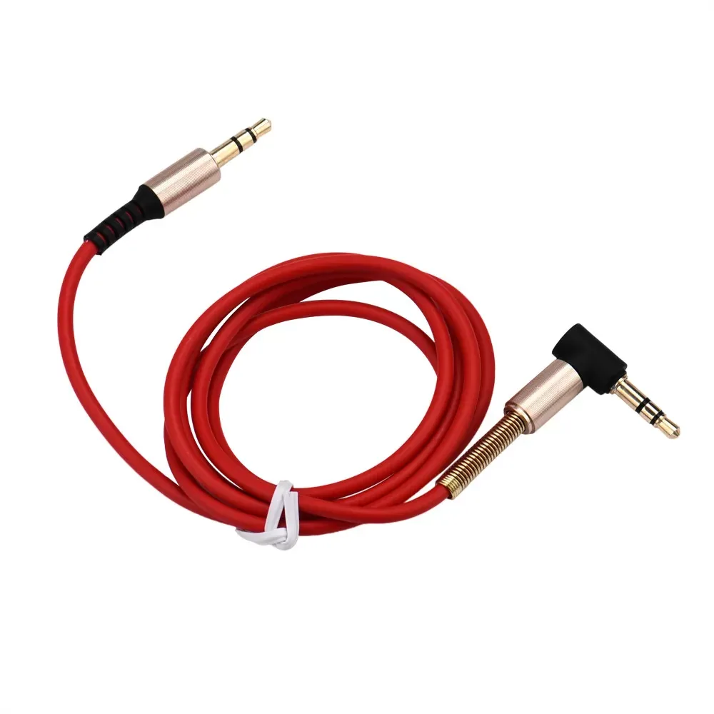 CARPPRIE Factory Price 3.5mm Jack Elbow Male To Male Stereo Headphone Car Aux Audio Extension Cabledrop Shipping