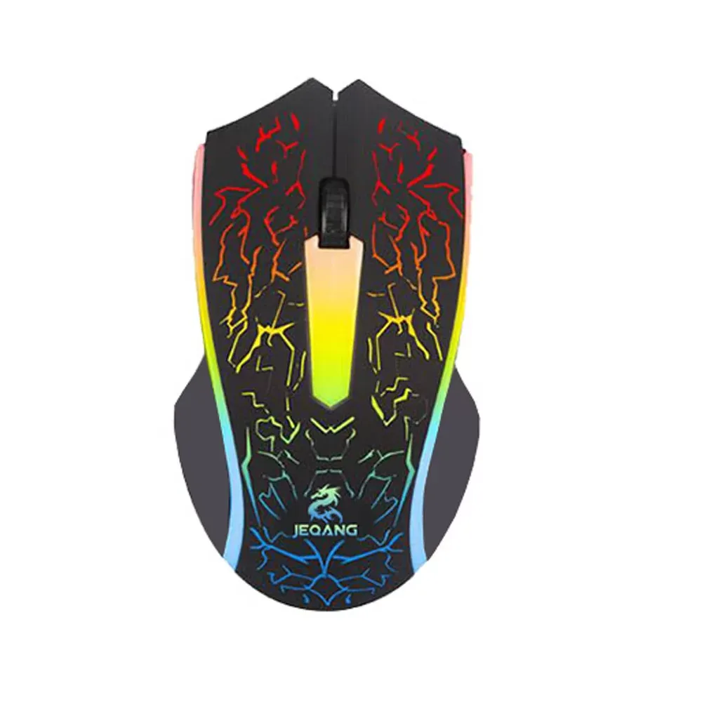 Optical LED Gaming Mouse Adjustable DPI 2000DPI 2 Buttons Pc Gaming Office Entertainment Laptop Accessories