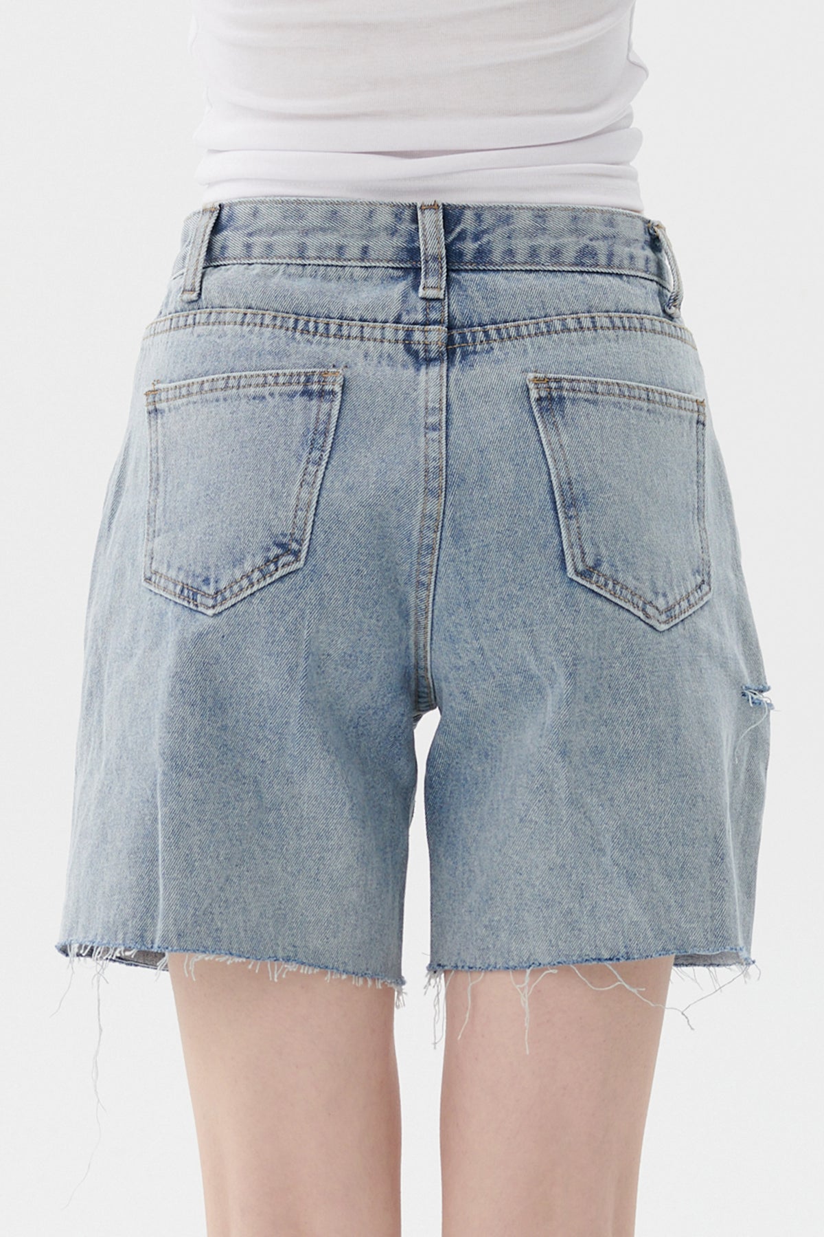 Sloan Cutout Denim Shorts