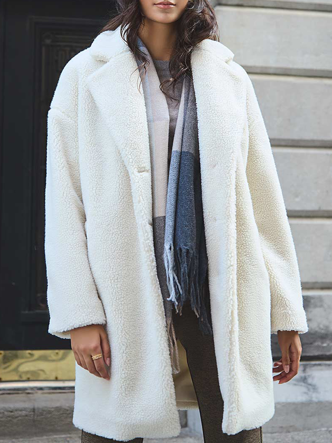 Long Sherpa Teddy Coat