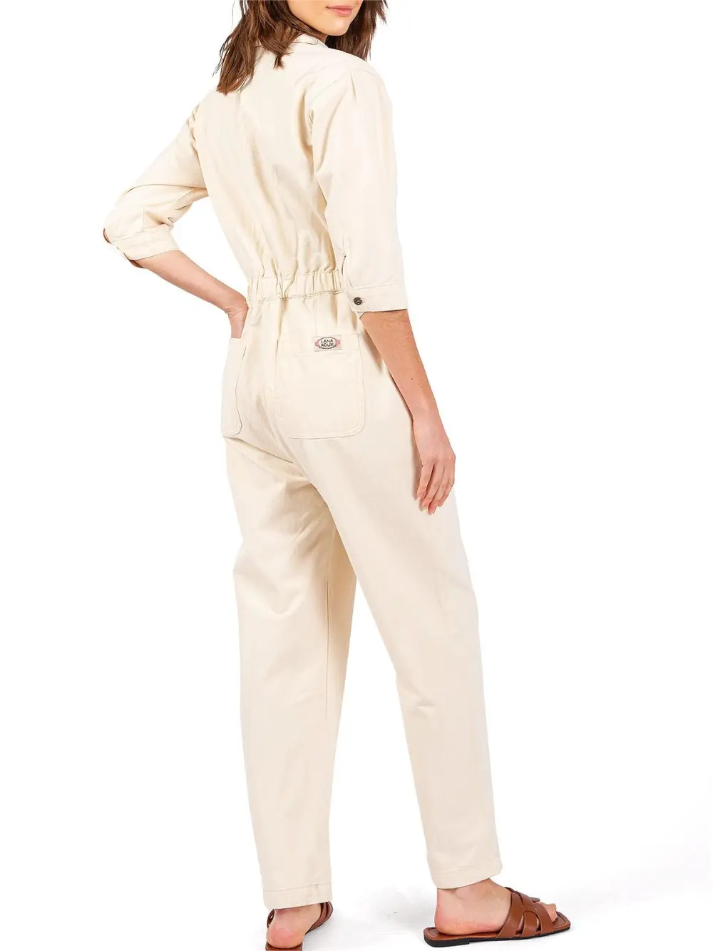 Lana Roux Coverall Aviator Jumpsuit