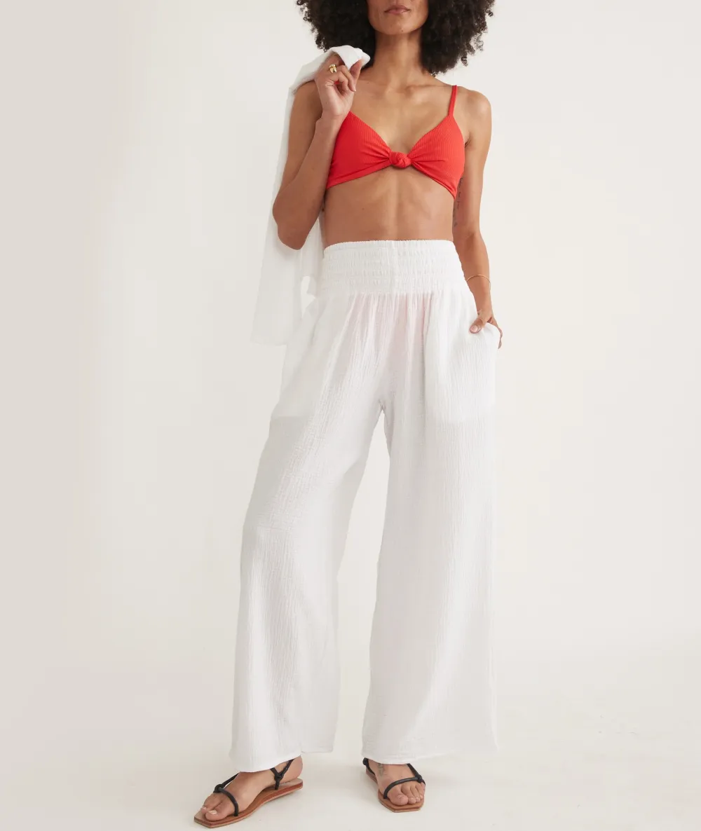 Sophia Double Cloth Palazzo Pant