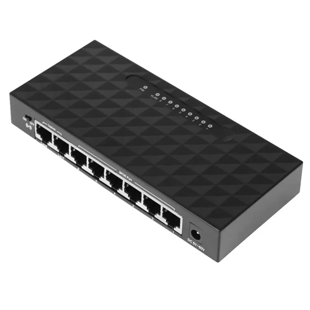 Ethernet Smart Switch 8 Port 10/100 POE Ethernet Network Switch Lan Hub