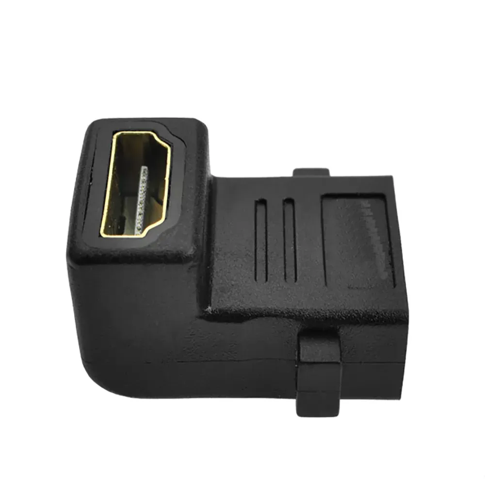 HDMI FeMale to HDMI Female Angle of 90 Degree L Wall Plate Adapter Connector with Fixed Ears