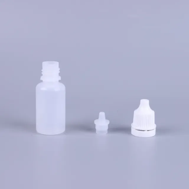 100Pcs/Lot 5ml Eyes Drop Refillable Bottle Empty Plastic Squeezable Dropper Bottles Eye Liquid Dropper Sample Colorful Cap